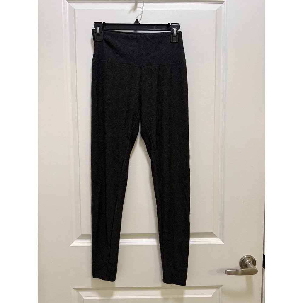 Orvis Classic Collection Charcoal Gray Heathered High Rise Leggings Womens M